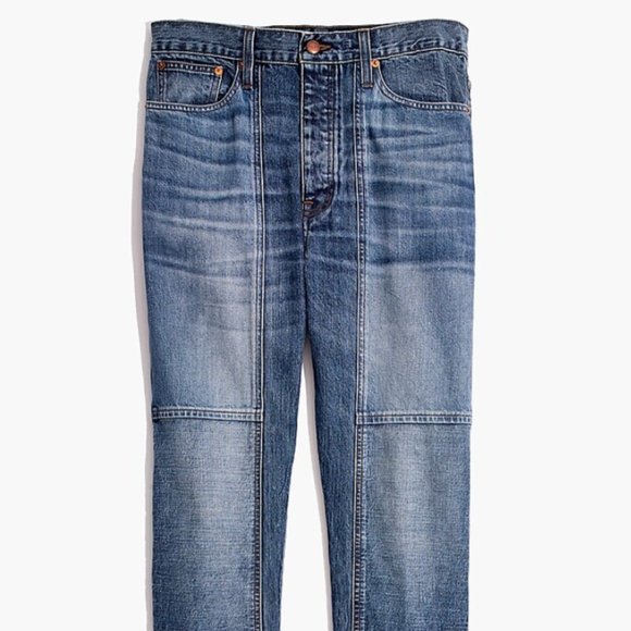 Rivet & Thread High-Rise Slim Boyjeans: Thigh-Patch Edition - Picture 2 of 7